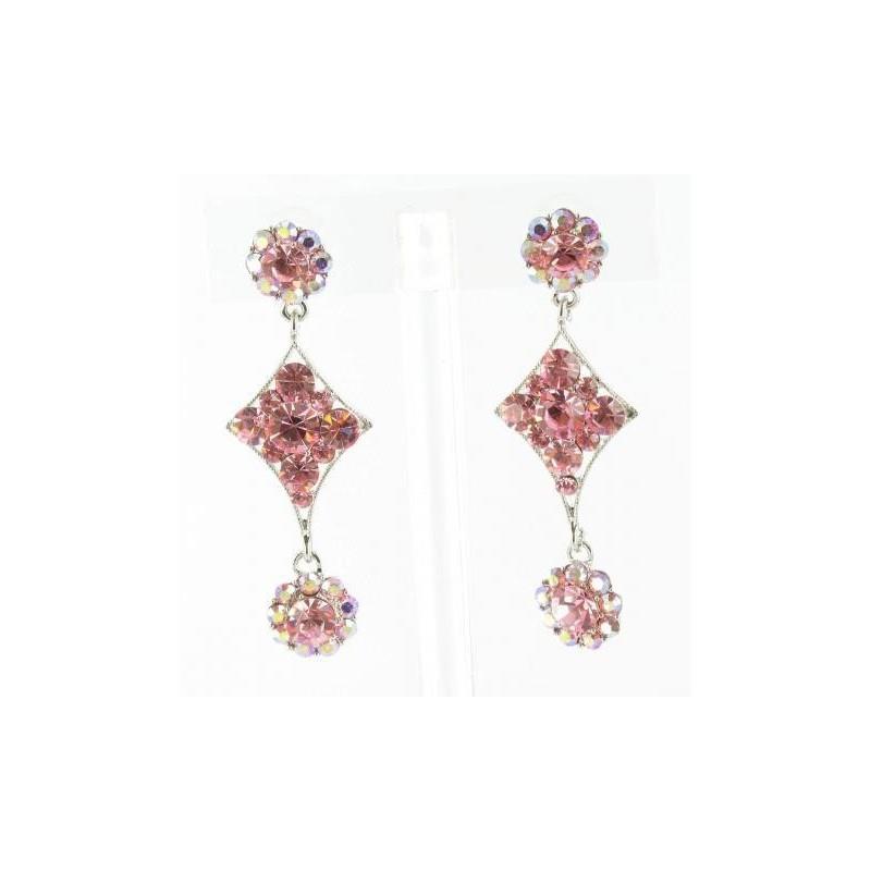 My Stuff, Helens Heart Earrings JE-X534-S-Pink Helen's Heart Earrings - Rich Your Wedding Day