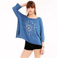 Street Style Oversized Printed 1/2 Sleeves Trendy Basic Top T-shirt - Bonny YZOZO Boutique Store