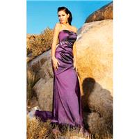MNM Couture - 7082 Strapless Straight Across Sheath Dress - Designer Party Dress & Formal Gown