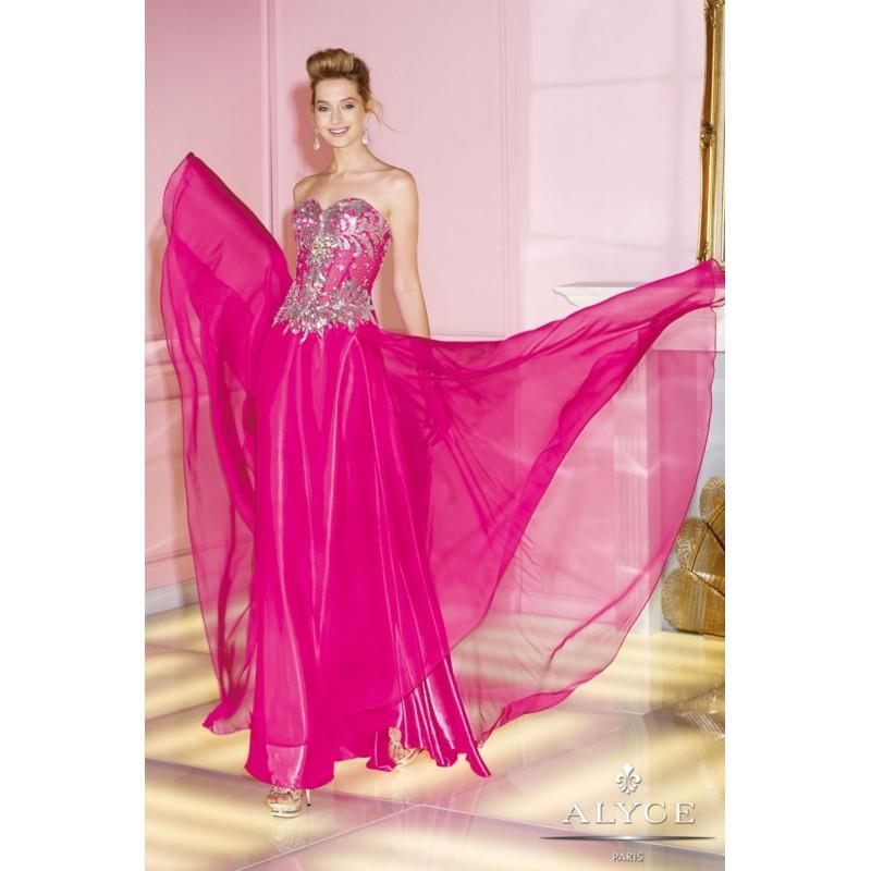 My Stuff, Alyce Paris Sheer Corset Chiffon Prom Dress 6234 - Crazy Sale Bridal Dresses|Special Weddi