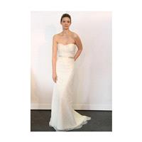 Jane Wang - Spring 2013 - Strapless Lace and Organza Sheath Wedding Dress with Sweetheart Neckline -