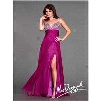 MacDuggal Flash 64430L V Neck Flowing Gown - Brand Prom Dresses|Beaded Evening Dresses|Charming Part