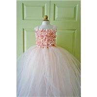 Gorgeous Flower Girl Dress, Photo Prop, Flower Girl Dress, Blush Pink, Flower Top, Tutu Dress - Hand
