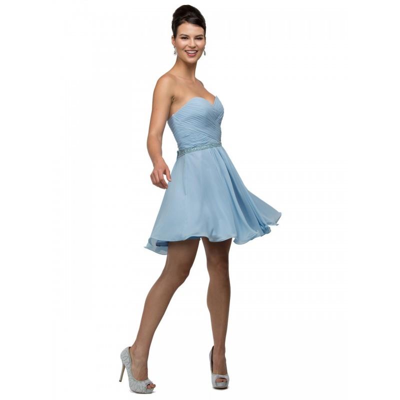 My Stuff, Dancing Queen - 9581 Crisscrossed Sweetheart A-Line Dress - Designer Party Dress & Formal