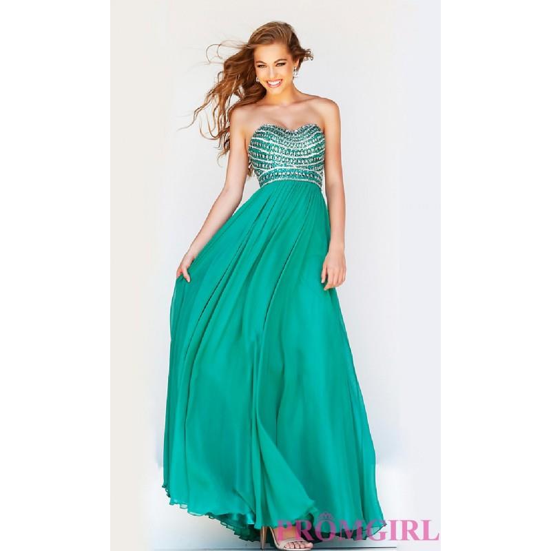 My Stuff, Strapless Beaded Gown by Sherri Hill 8546 - Brand Prom Dresses|Beaded Evening Dresses|Uniq