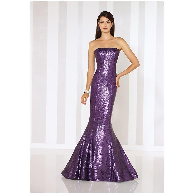 My Stuff, Cameron Blake 116674 - Mermaid Purple Strapless Tulle - Formal Bridesmaid Dresses 2018|Pre