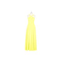 Lemon Azazie Jacey - Back Zip Chiffon V Neck Floor Length Dress - Charming Bridesmaids Store