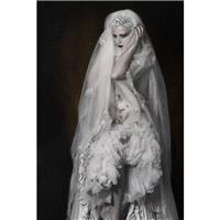 Steampunk Victorian Wedding Dress Gown Gothic Fantasy Fashion A Chrisst hand dyed wedding dress - Ch