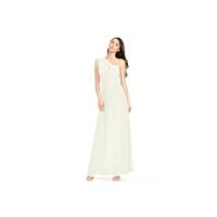 Frost Azazie Kallie - One Shoulder Floor Length Strap Detail Chiffon And Lace Dress - Charming Bride