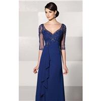 Georgette Chiffon Gown by Cameron Blake 214689W - Bonny Evening Dresses Online