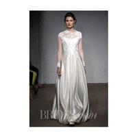 Anna Maier ~ Ulla Maija - Spring 2014 - A-Line Wedding Dress with Lace Bodice and Illusion Neckline