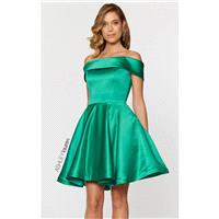 Emerald Off-The-Shoulder Dress by ASHLEYlauren - Color Your Classy Wardrobe