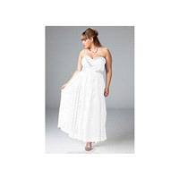 Sydneys Closet Diamond White Chiffon Plus Size Prom Dress SC7059 - Brand Prom Dresses|Beaded Evening