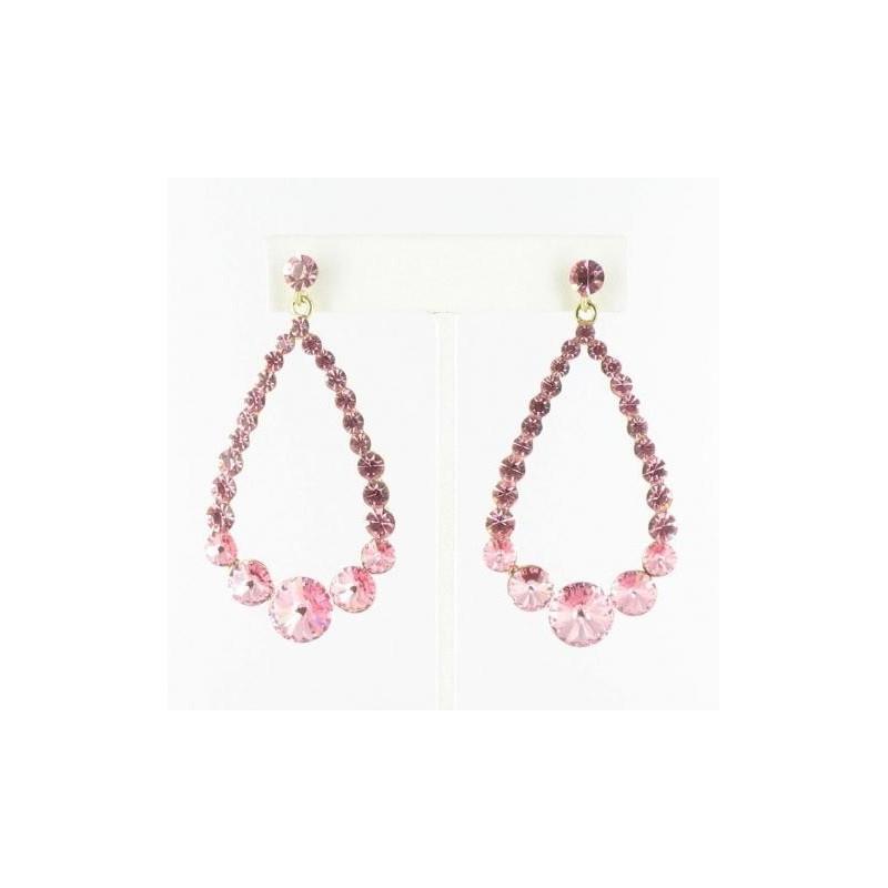 My Stuff, Helens Heart Earrings JE-X006395-S-Light-Rose-Pink Helen's Heart Earrings - Rich Your Wedd