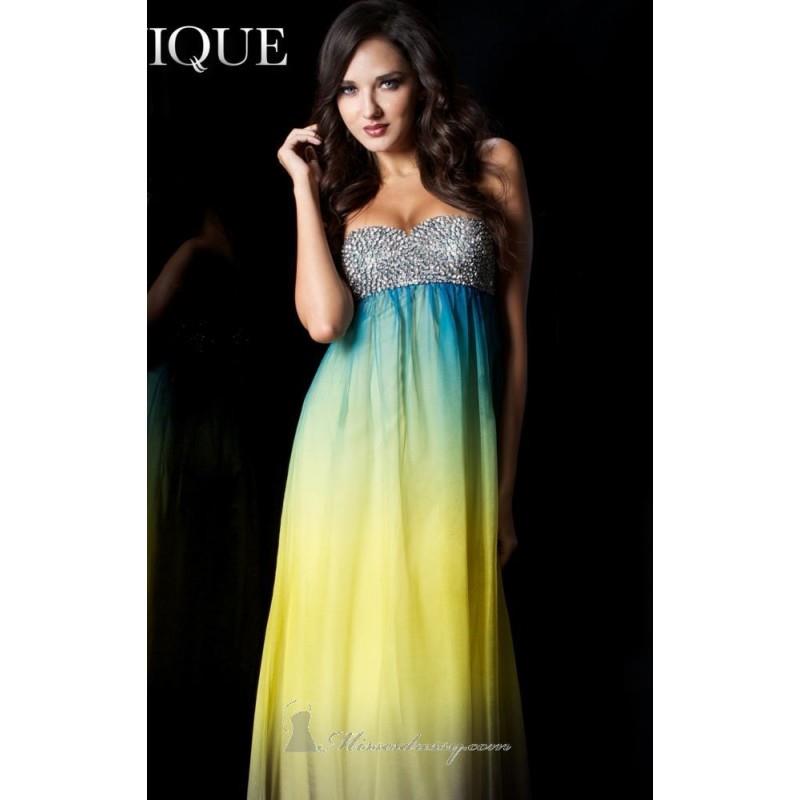 My Stuff, Multi Strapless Empire Gown by Janique - Color Your Classy Wardrobe