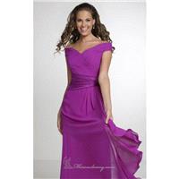 Geranium Asymmetrical Waistband Dress by Christina Wu Occasions - Color Your Classy Wardrobe