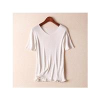 Slimming Comfortable Silk Knitted Sweater T-shirt - Lafannie Fashion Shop