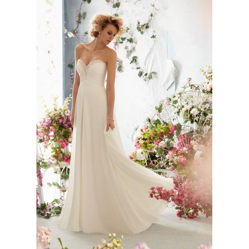 My Stuff, Voyage by Mori Lee 6762 Chiffon Wedding Dress - Crazy Sale Bridal Dresses|Special Wedding