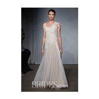 Anna Maier ~ Ulla-Maija - Fall 2014 - Roselle One-Shoulder Lace and Tulle A-Line Wedding Dress - Stu