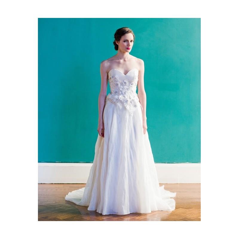 My Stuff, Carol Hannah - Spring 2013 - Versailles Strapless Crinkled Organza A-Line Wedding Dress wi