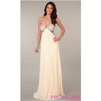 Sleeveless Full Length Jewel Embellished Dress - Brand Prom Dresses|Beaded Evening Dresses|Unique Dr