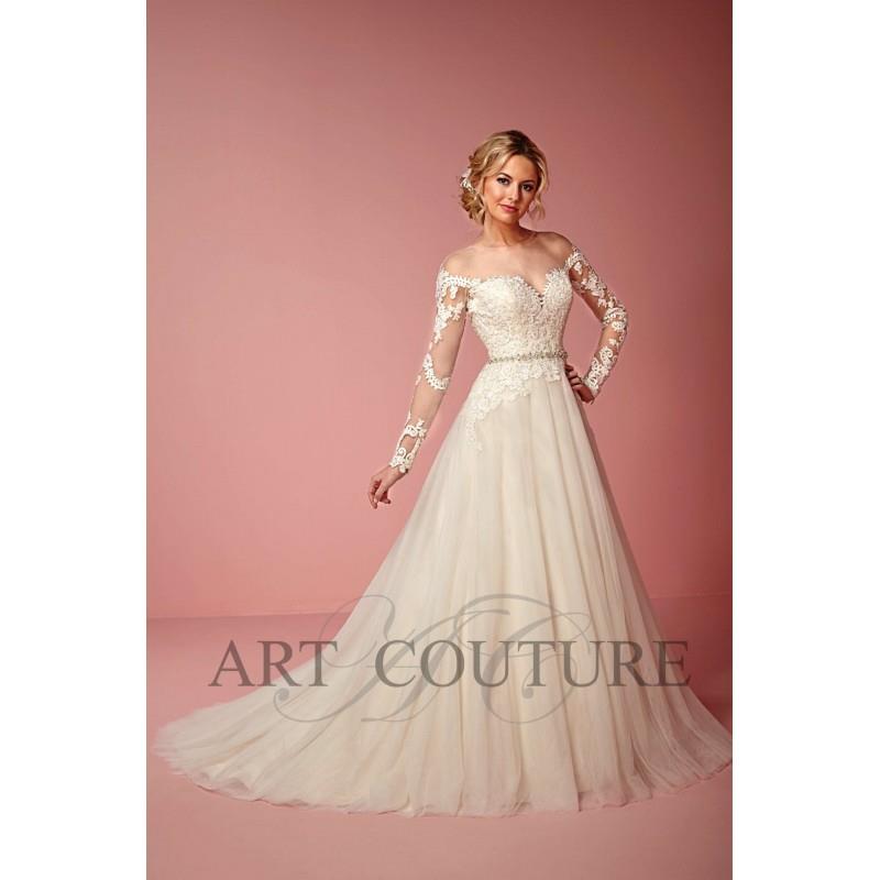 My Stuff, Eternity Bride Style AC502 by Art Couture - Ivory  White  Champagne Lace  Tulle Floor Wedd