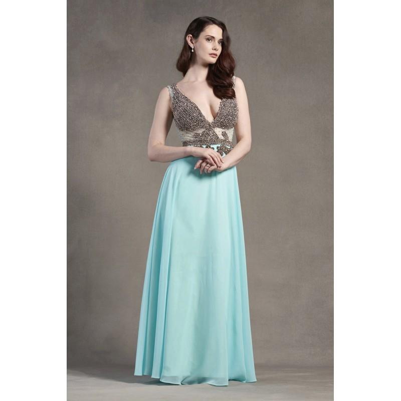 My Stuff, Style 1700048 by LQ Designs - Low Back  V-Back Floor V-Neck Occasions - Bridesmaid Dress O