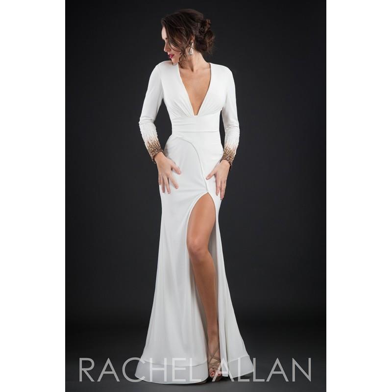 My Stuff, Rachel Allan 8214 Dress - Rachel Allan Empire Waist Long Social and Evenings Long Sleeves,