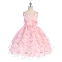 Pink Two Layer Embroidered Organza Dress Style: D736 - Charming Wedding Party Dresses|Unique Wedding
