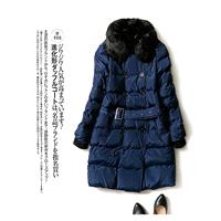 Must-have Slimming Fur Collar Polo Collar Comfortable 9/10 Sleeves Buttons Cotten Coat Top Coat - Di