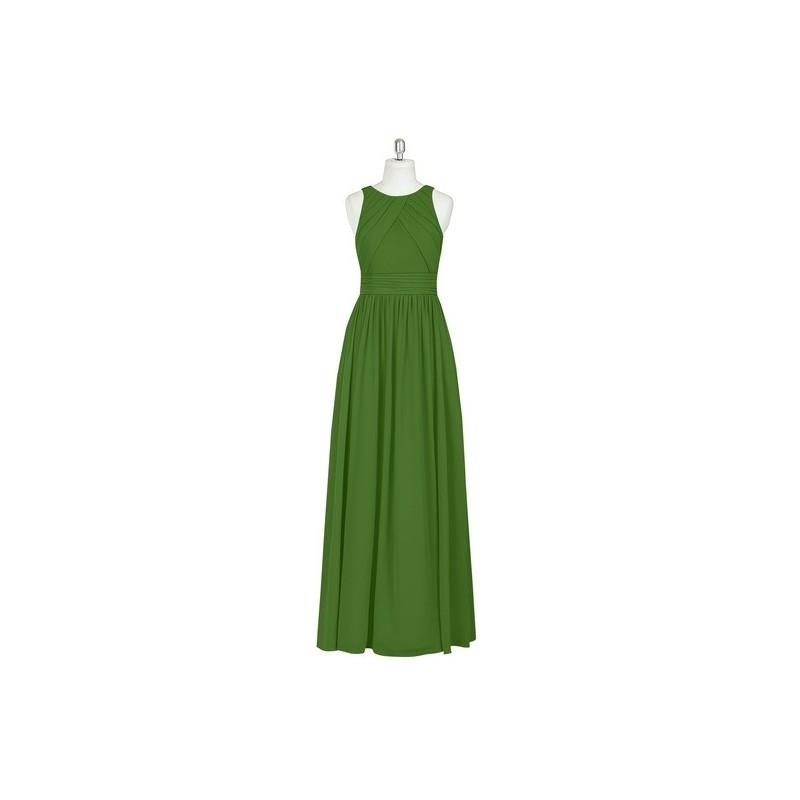 My Stuff, Moss Azazie Harper - Scoop Floor Length Back Zip Chiffon Dress - Simple Bridesmaid Dresses