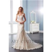 Eternity Bride Style AC537 by Art Couture - Ivory  Champagne Lace Floor Sweetheart  Straps Fishtail