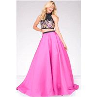 Jovani - JVN59350 Two Piece High Halter Floral Ballgown - Designer Party Dress & Formal Gown