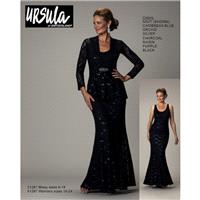 Ursula of Switzerland 61287 Dress - Long Social and Evenings Scoop, Sleeveless Trumpet Skirt Ursula
