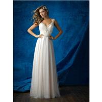 Allure Bridals 9373 Wedding Dress - Sweetheart, V Neck Allure Bridals A Line Long Dress - 2018 New W