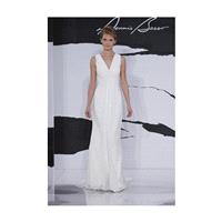 Dennis Basso for Kleinfeld Bridal - Fall 2012 - Sleeveless V-Neck Chiffon Sheath Wedding Dress - Stu