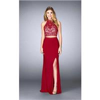 GiGi - Beautiful Embroidered High Neck Two-piece Jersey Dress 24402 - Designer Party Dress & Formal