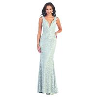 May Queen - Long Lace Open Back Dress RQ7288 - Designer Party Dress & Formal Gown