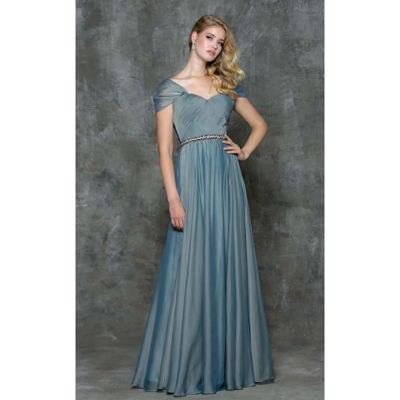 My Stuff, Marsoni by Colors - M172 Grecian Chiffon A-Line Gown - Designer Party Dress & Formal Gown