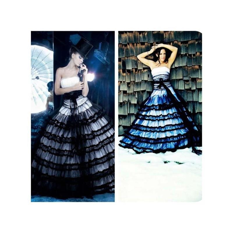 My Stuff, Designer Inspired Black And White Gothic Wedding Dress - Hand-made Beautiful Dresses|Uniqu