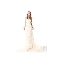 Vestido de novia de YolanCris Modelo Amalia - 2015 Recta Pico Vestido - Tienda nupcial con estilo de
