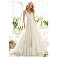 Mori Lee 2821 Tank Lace Ball Gown Wedding Dress - Crazy Sale Bridal Dresses|Special Wedding Dresses|