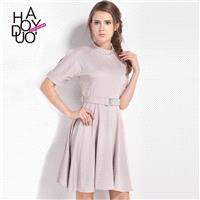 Sweet fresh cut Halter summer 2017 new elegant sash waist dress - Bonny YZOZO Boutique Store