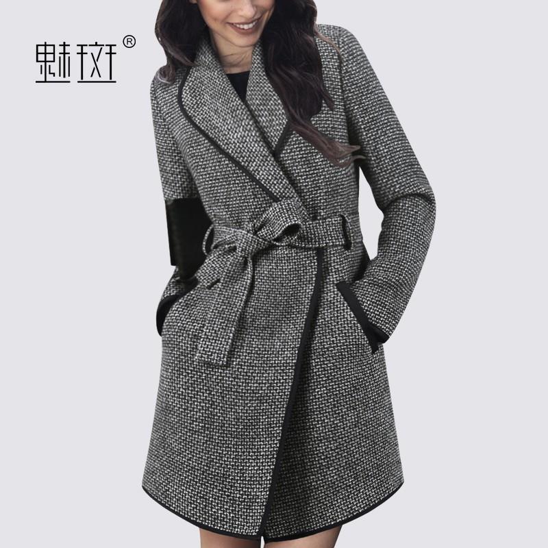 My Stuff, 2017 winter clothing New Women's clothing Plus Size fashion woolen coat slim fit autumn wi