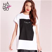 Boyfriend Oversized Vogue Printed Alphabet Summer T-shirt - Bonny YZOZO Boutique Store