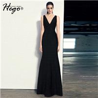 Vogue Sexy Attractive Slimming V-neck It Girl Spring Black Formal Wear - Bonny YZOZO Boutique Store