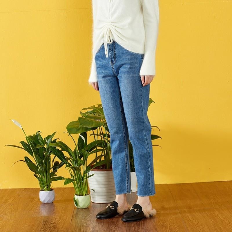 My Stuff, Fresh Slimming Mid Rise Spring Blue Jeans Pencil Trouser - Bonny YZOZO Boutique Store