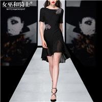 Vogue Open Back Slimming A-line High Waisted Summer Short Sleeves Dress - Bonny YZOZO Boutique Store