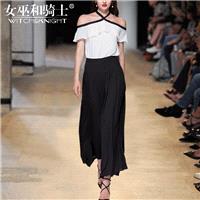 Vogue Attractive Slimming Chiffon It Girl Summer Short Sleeves Outfit Twinset Wide Leg Pant - Bonny