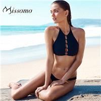 Sexy Hollow Out Slimming Low Rise Lift Up Black Outfit Swimsuit - Bonny YZOZO Boutique Store